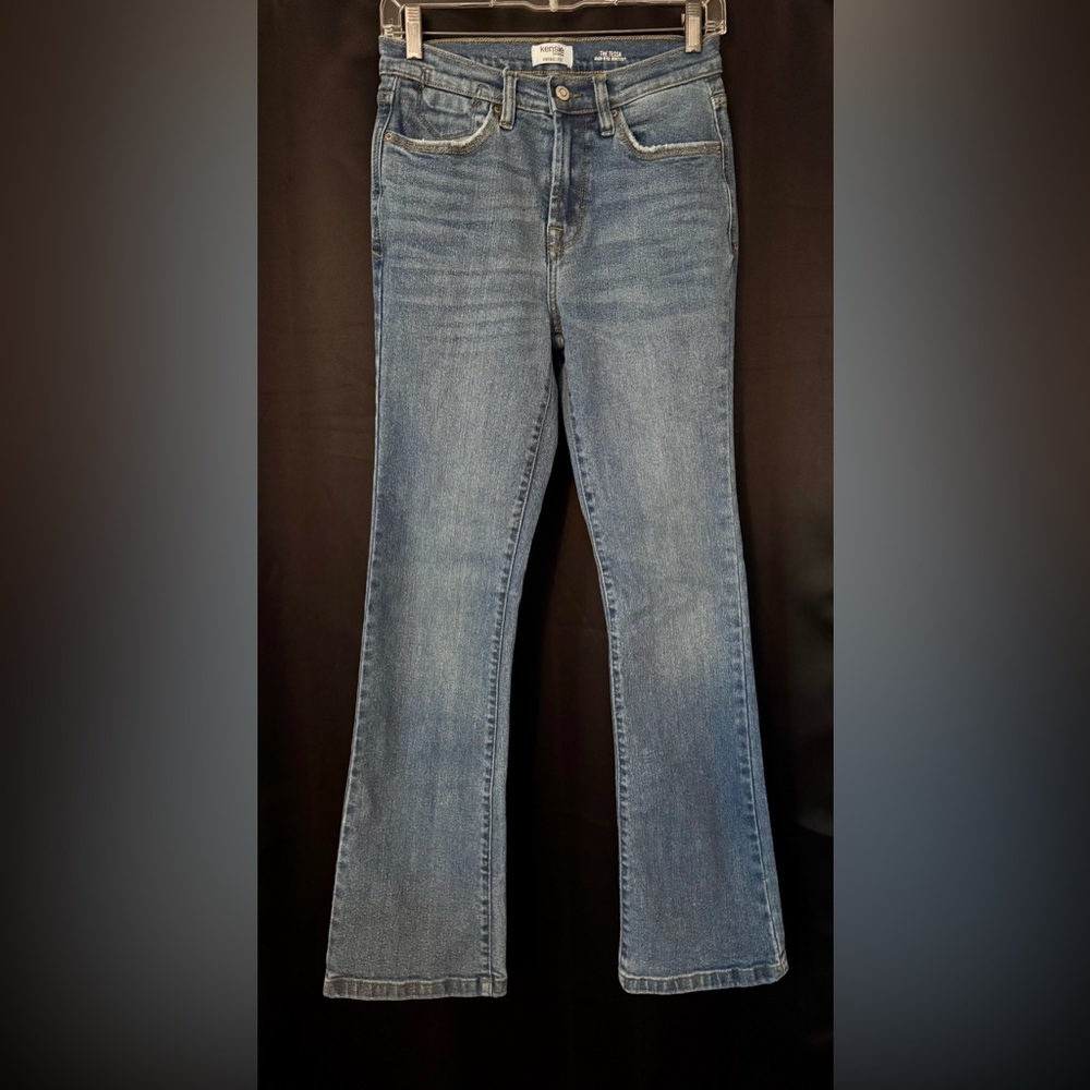 Kensie Blue Flare Women's Jeans